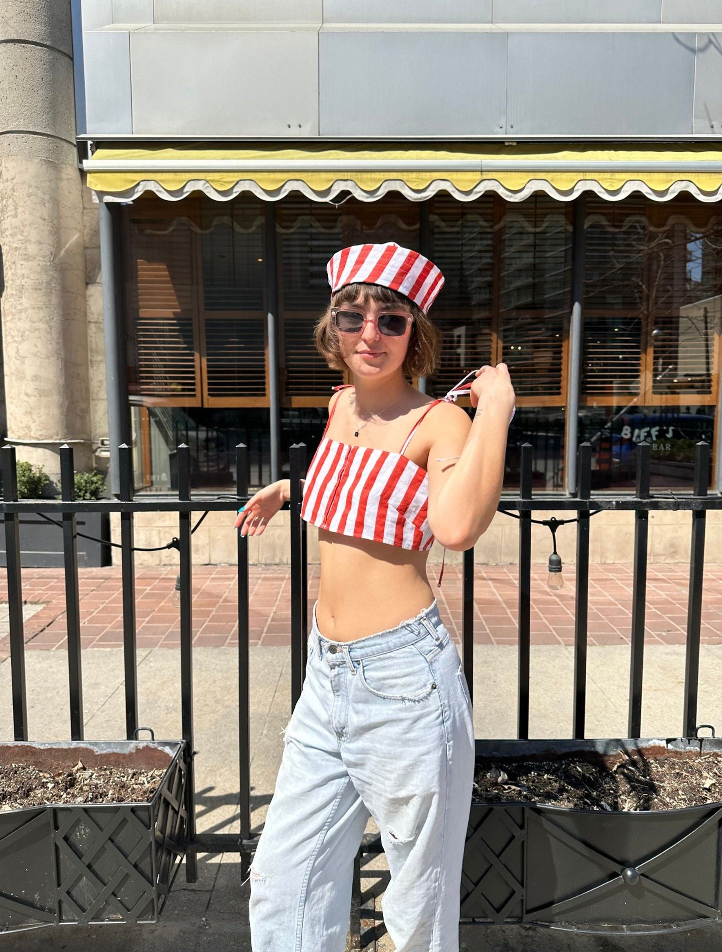 Babette Top - Strata Stripe - Sample