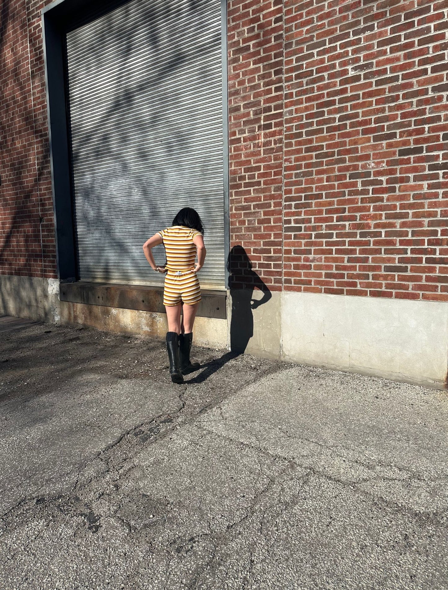 Sugar Shorts - Pollen Stripe