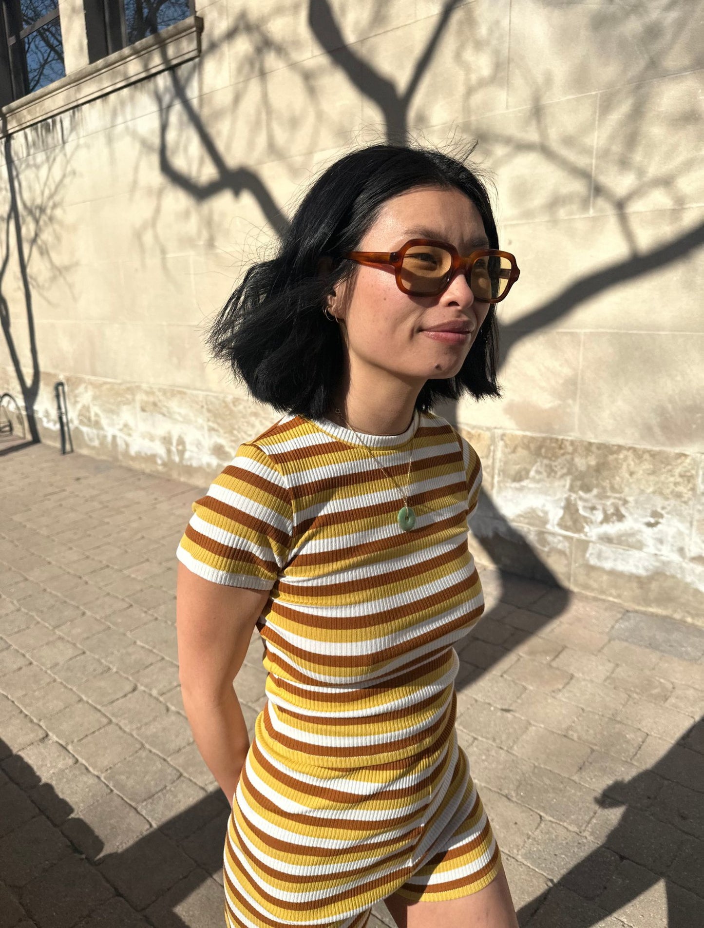Rush Tee - Pollen Stripe