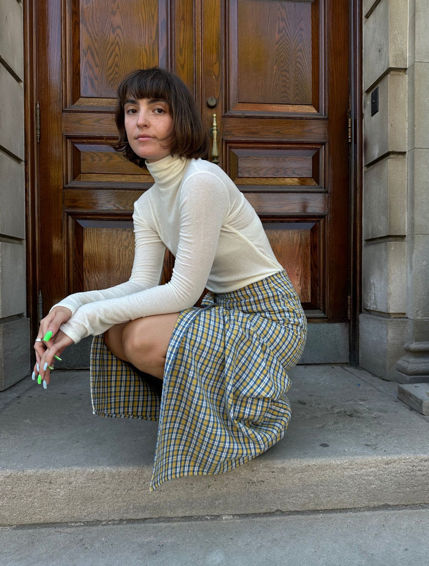 Buffy Skirt - Herringbone