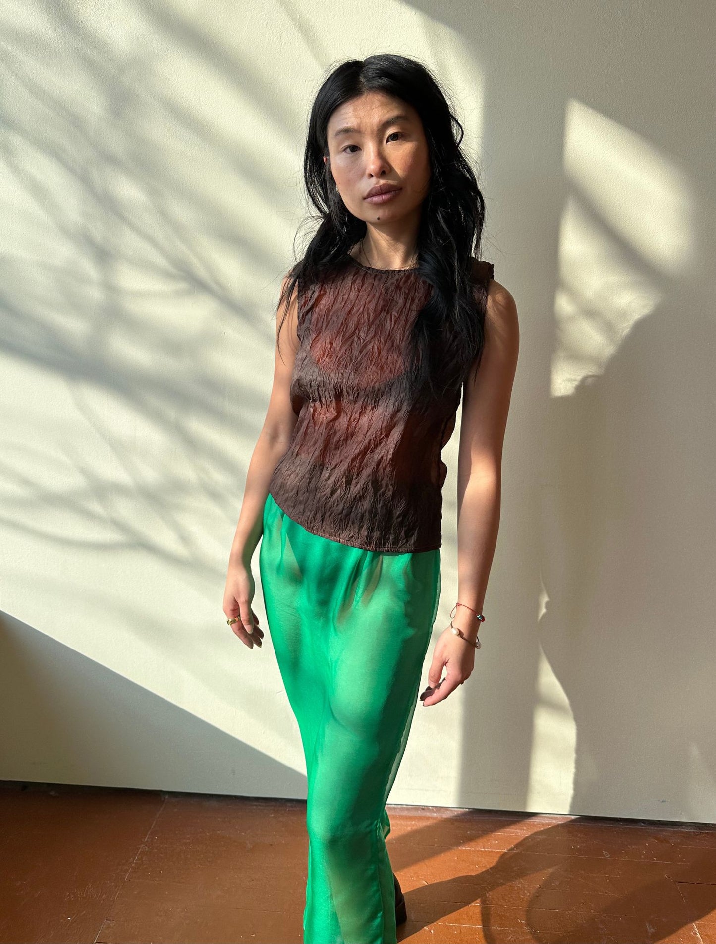 Raven Skirt - Grass Green - Sample