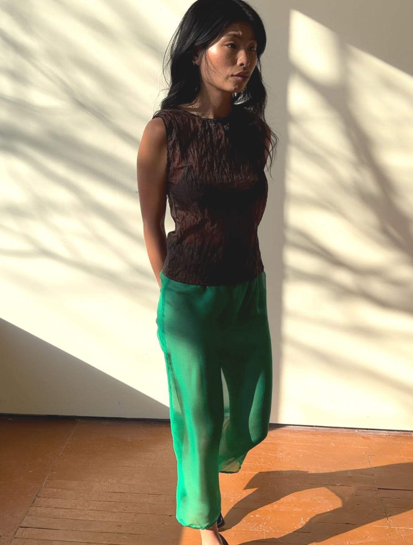 Raven Skirt - Grass Green - Sample
