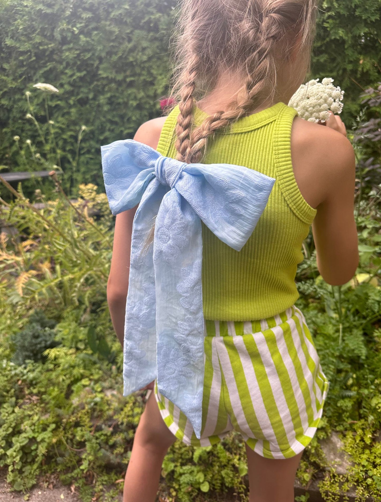 Eloise Hair Bow - Blue Sky