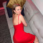 Melinda Slip Dress - Siren Red