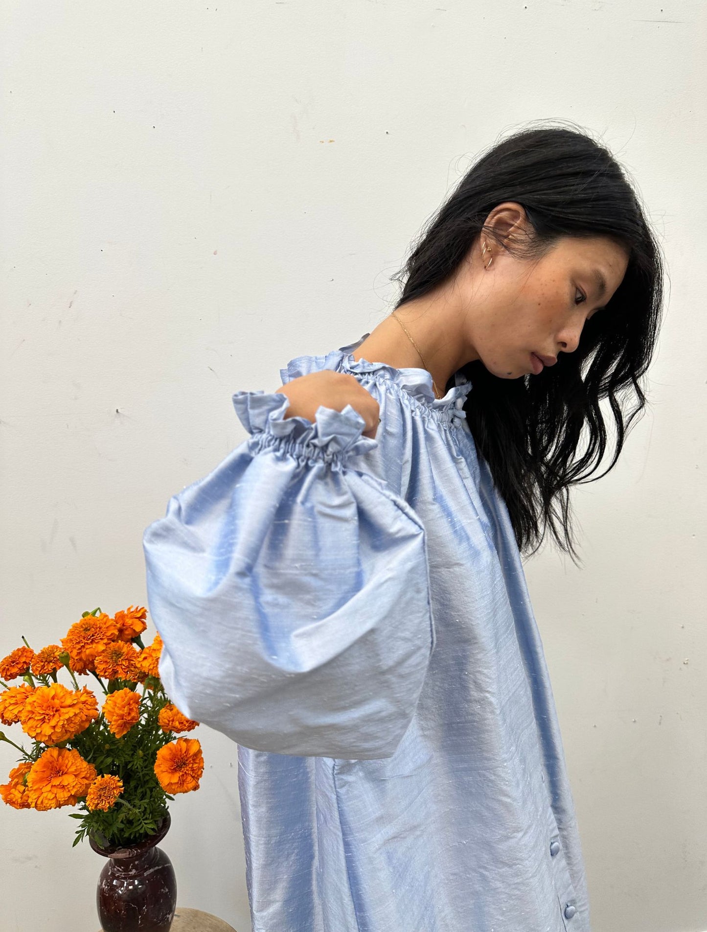 Claire Dress - Celeste Blue