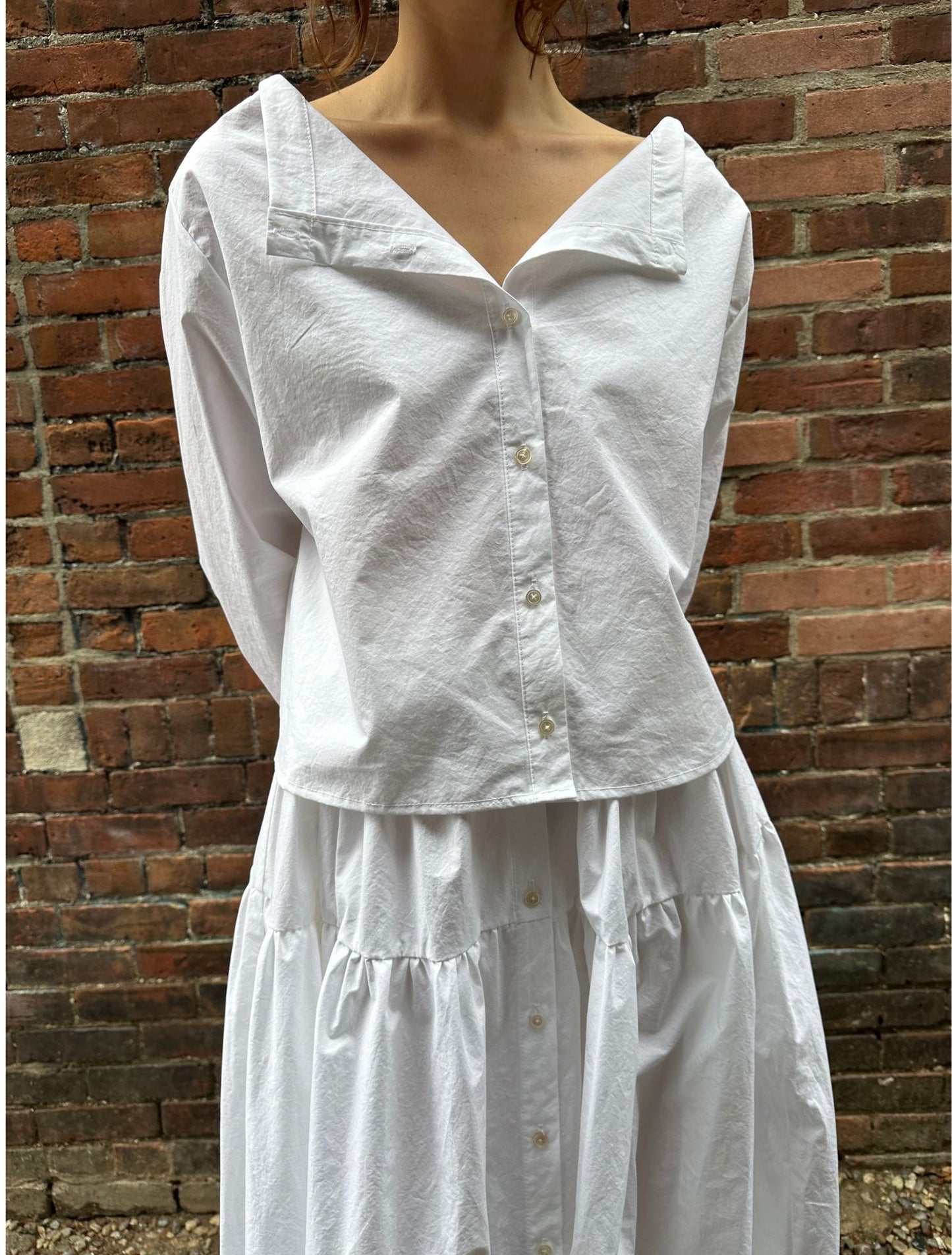 Tina Blouse - Chalk