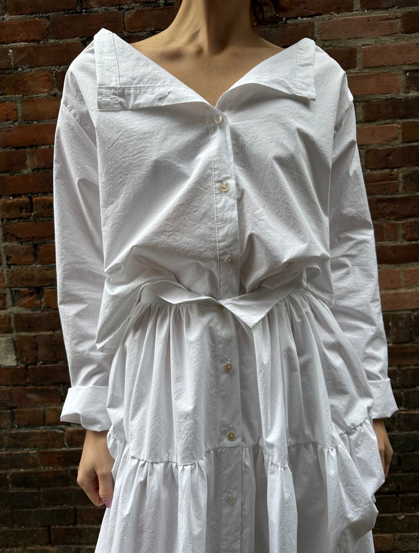 Tina Blouse - Chalk