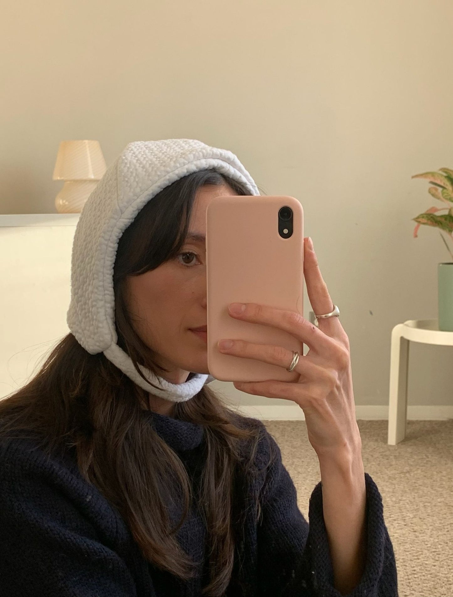 Quilted Cap - Snow