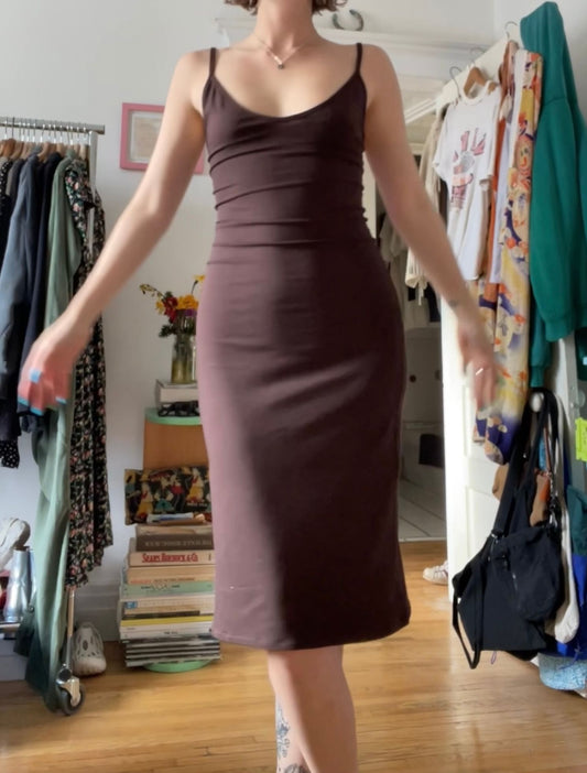 Melinda Slip Dress - Chocolate