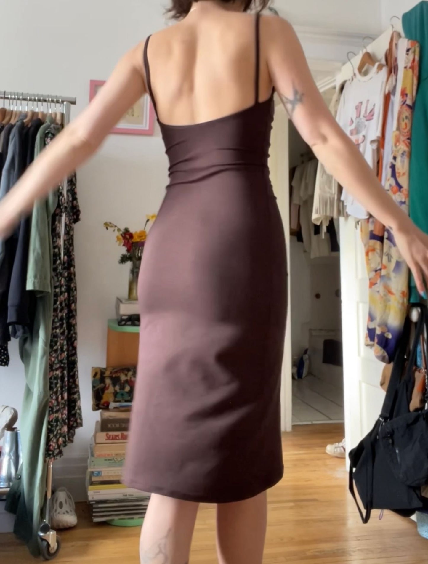 Melinda Slip Dress - Chocolate