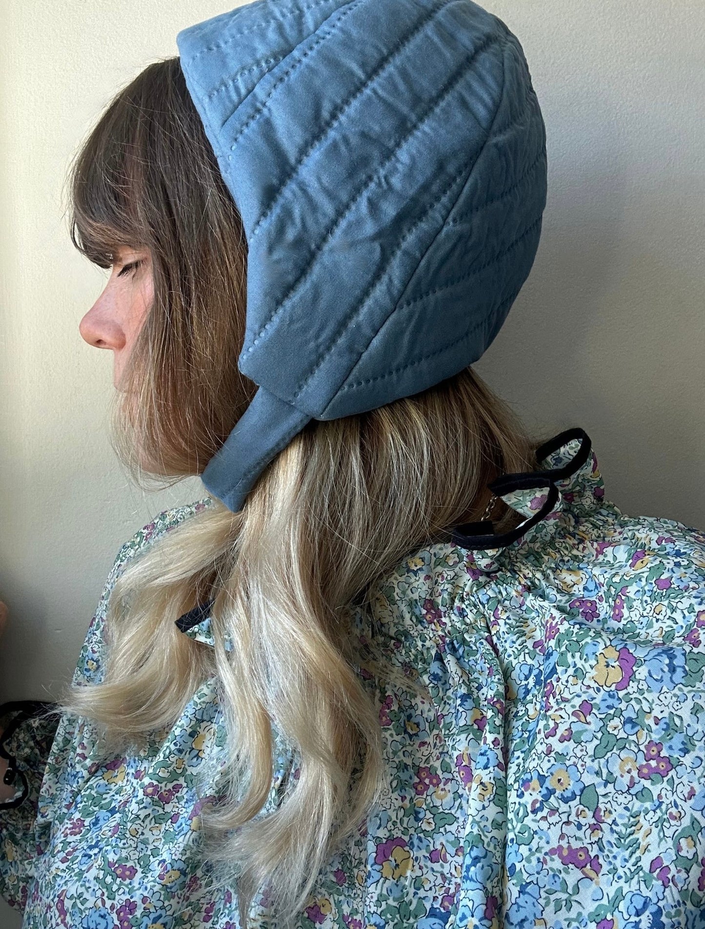 Quilted Cap - Azure