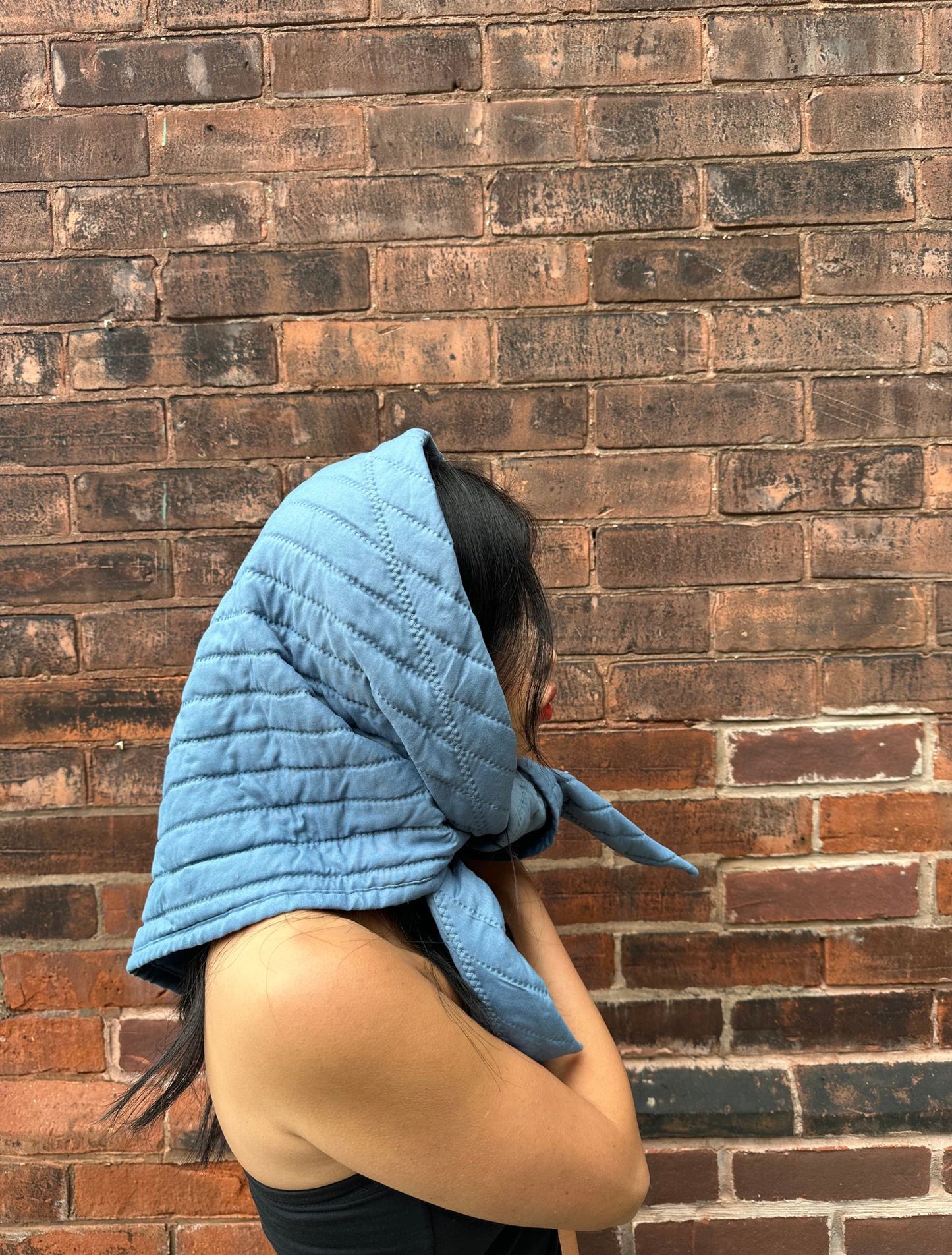 Limited Edition Quilted Scarf - Azure