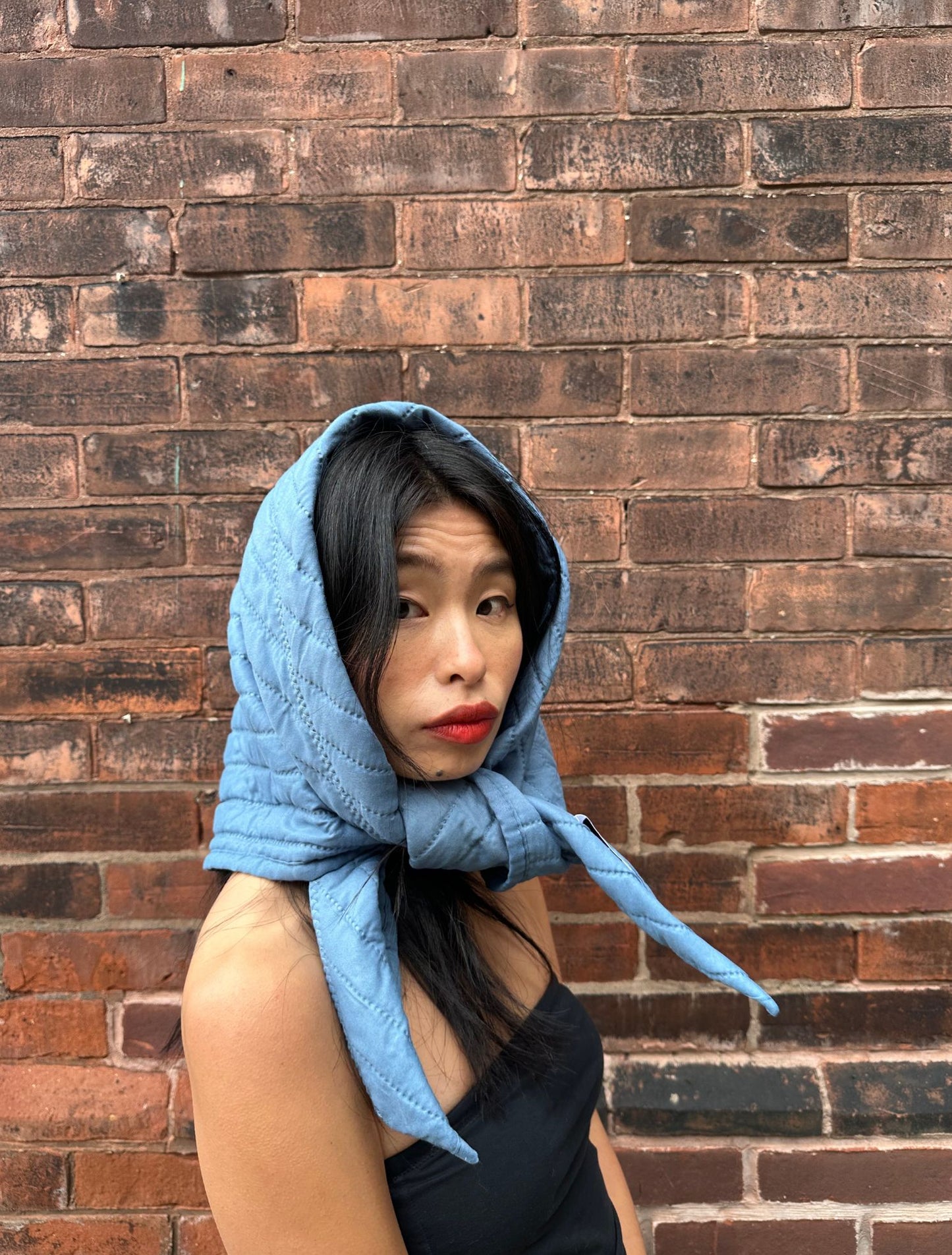 Limited Edition Quilted Scarf - Azure