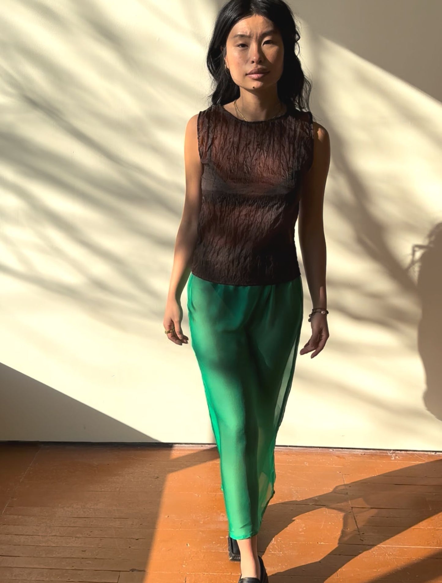 Raven Skirt - Grass Green - Sample