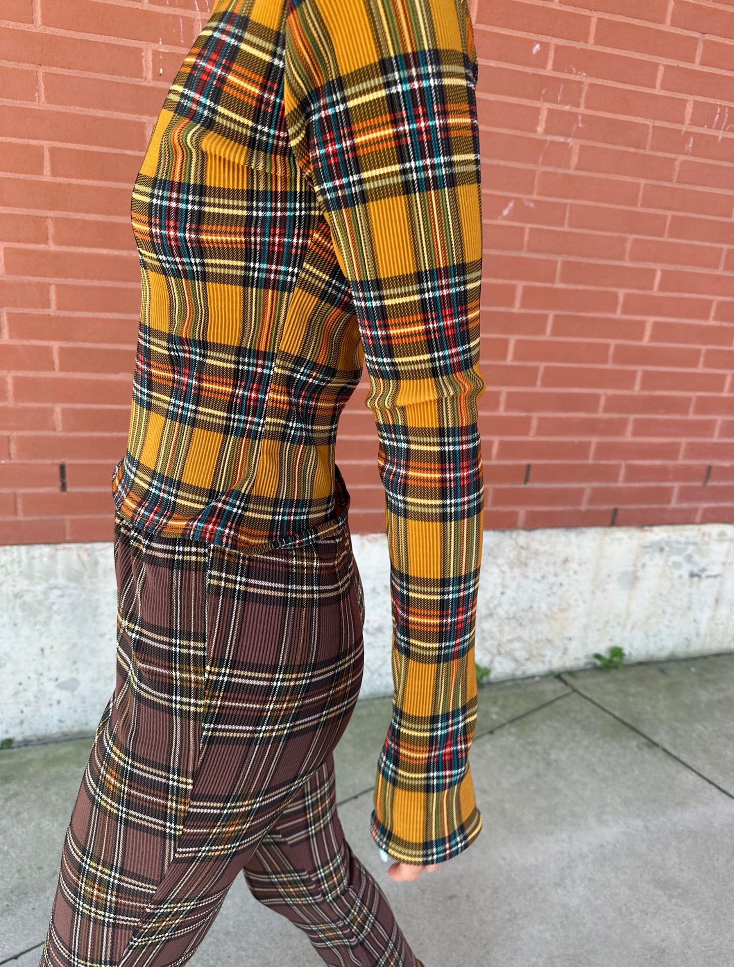 Caro Top - Glen Plaid