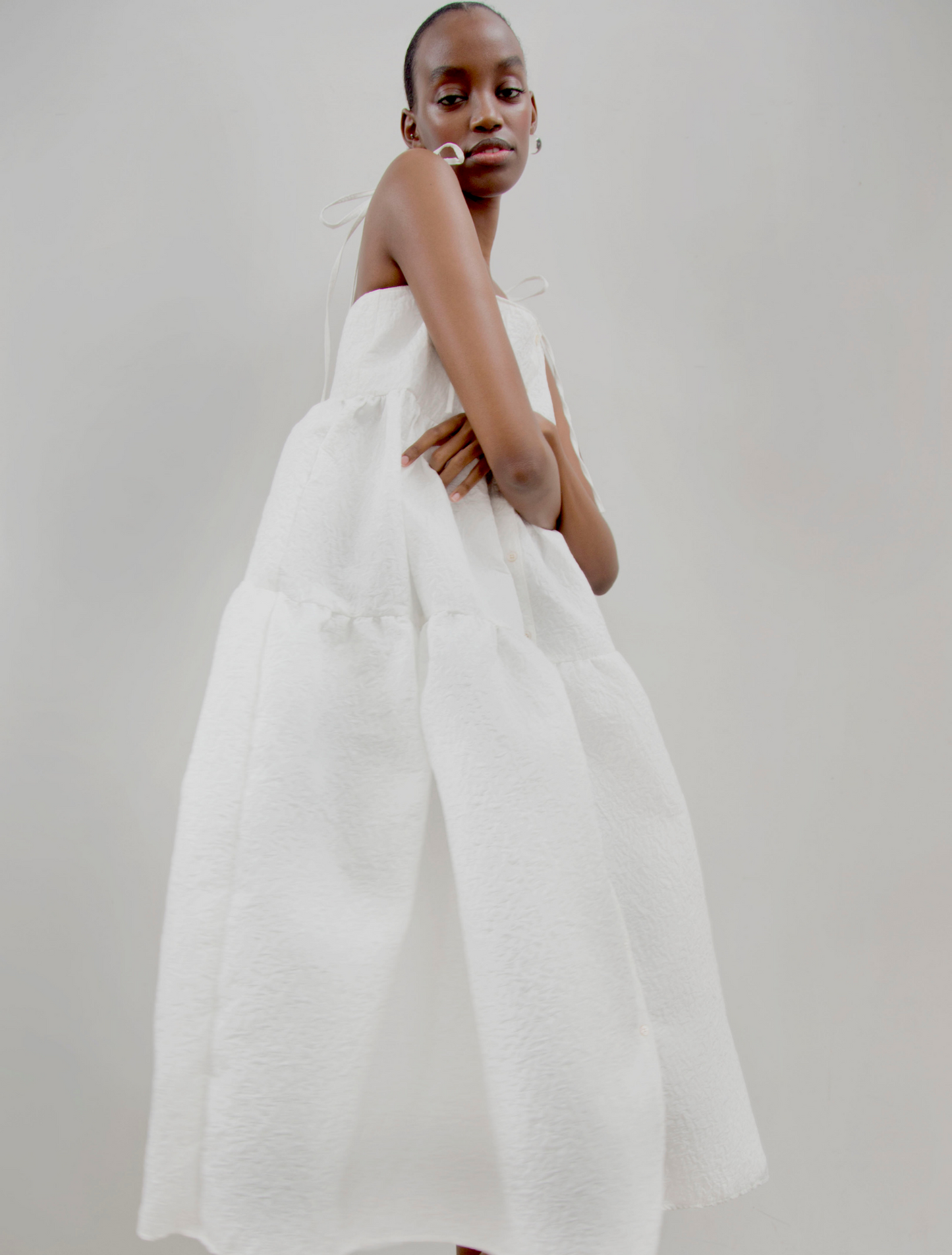 Babette Dress - Pearl