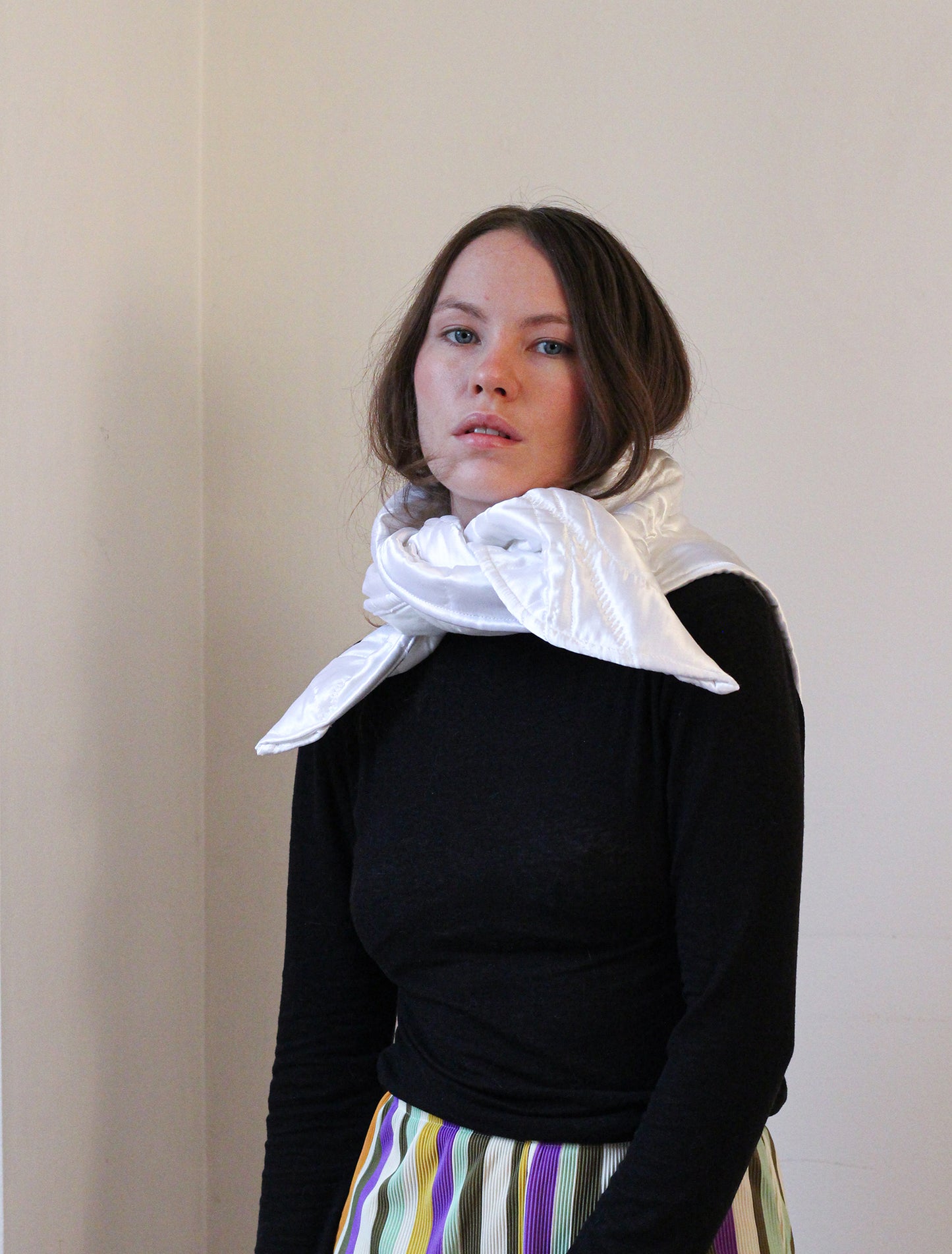 Limited Edition Quilted Scarf - Swan