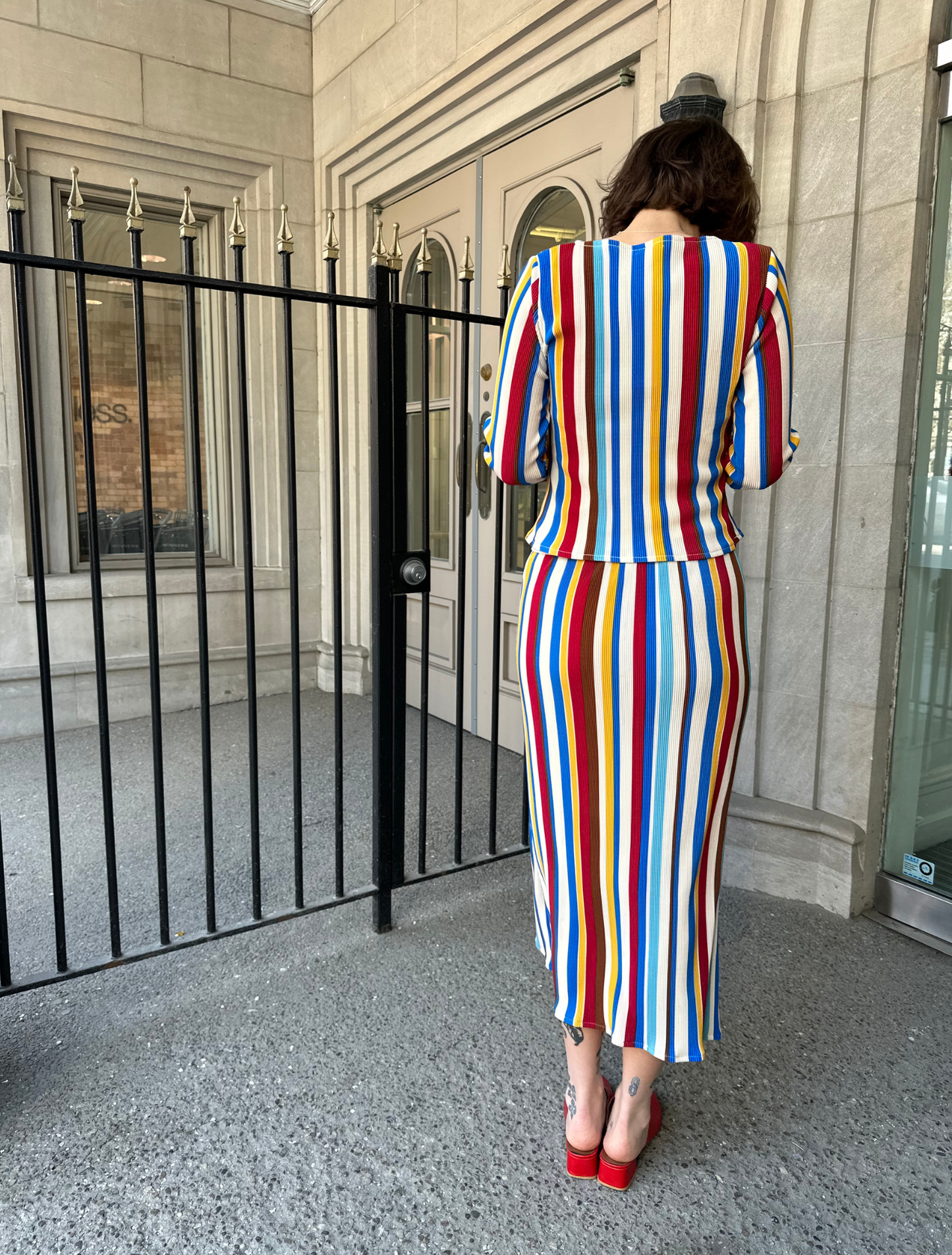 Raven Skirt - Recess Stripe