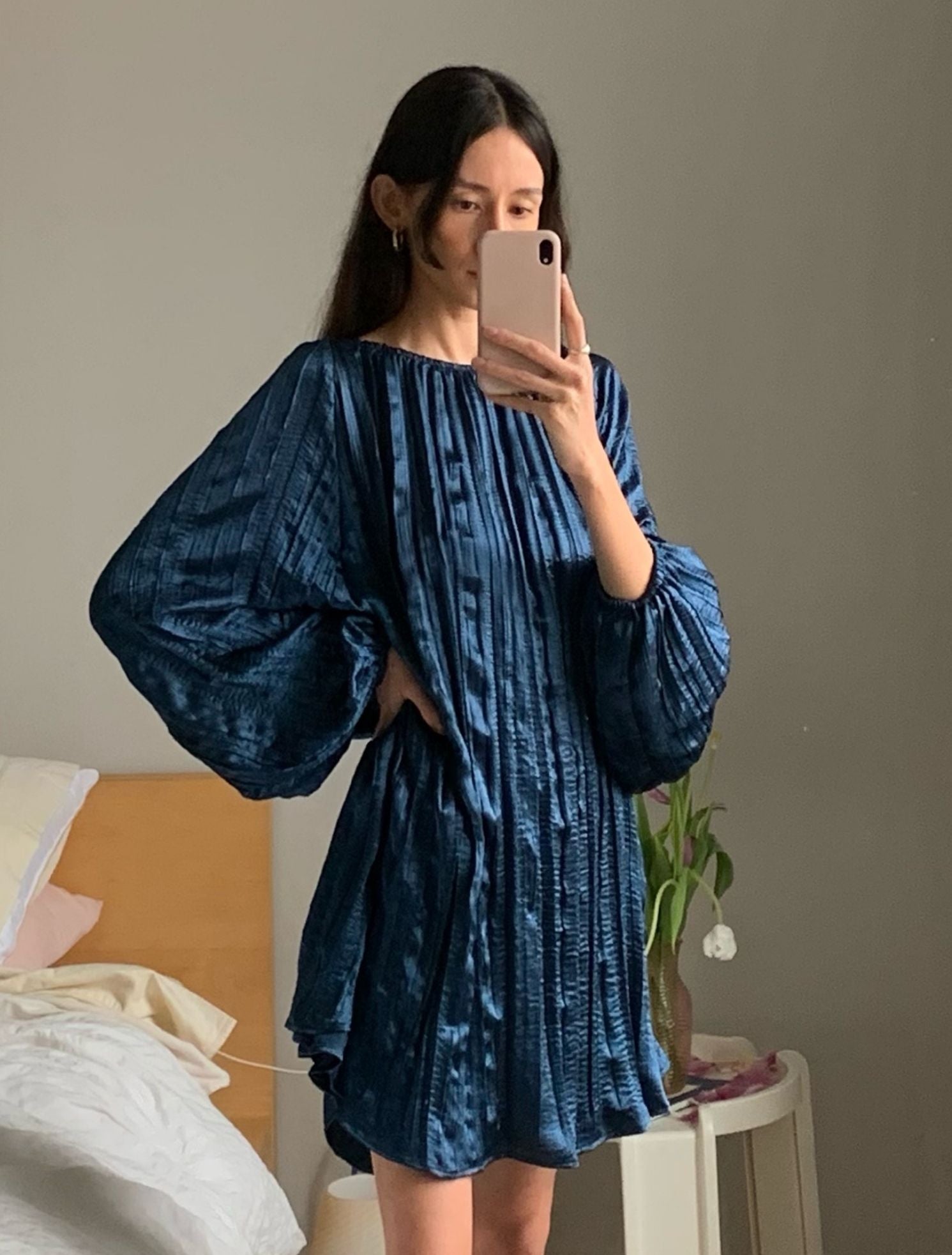 Lisa Dress - Smokey Blue Local Woman Lisa Dress - Smokey Blue Local Woman