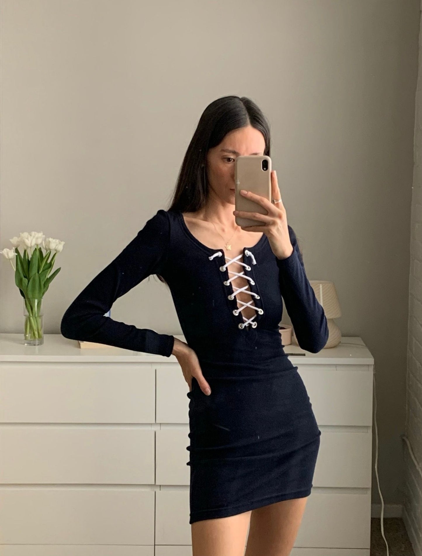 Annika Dress - Navy