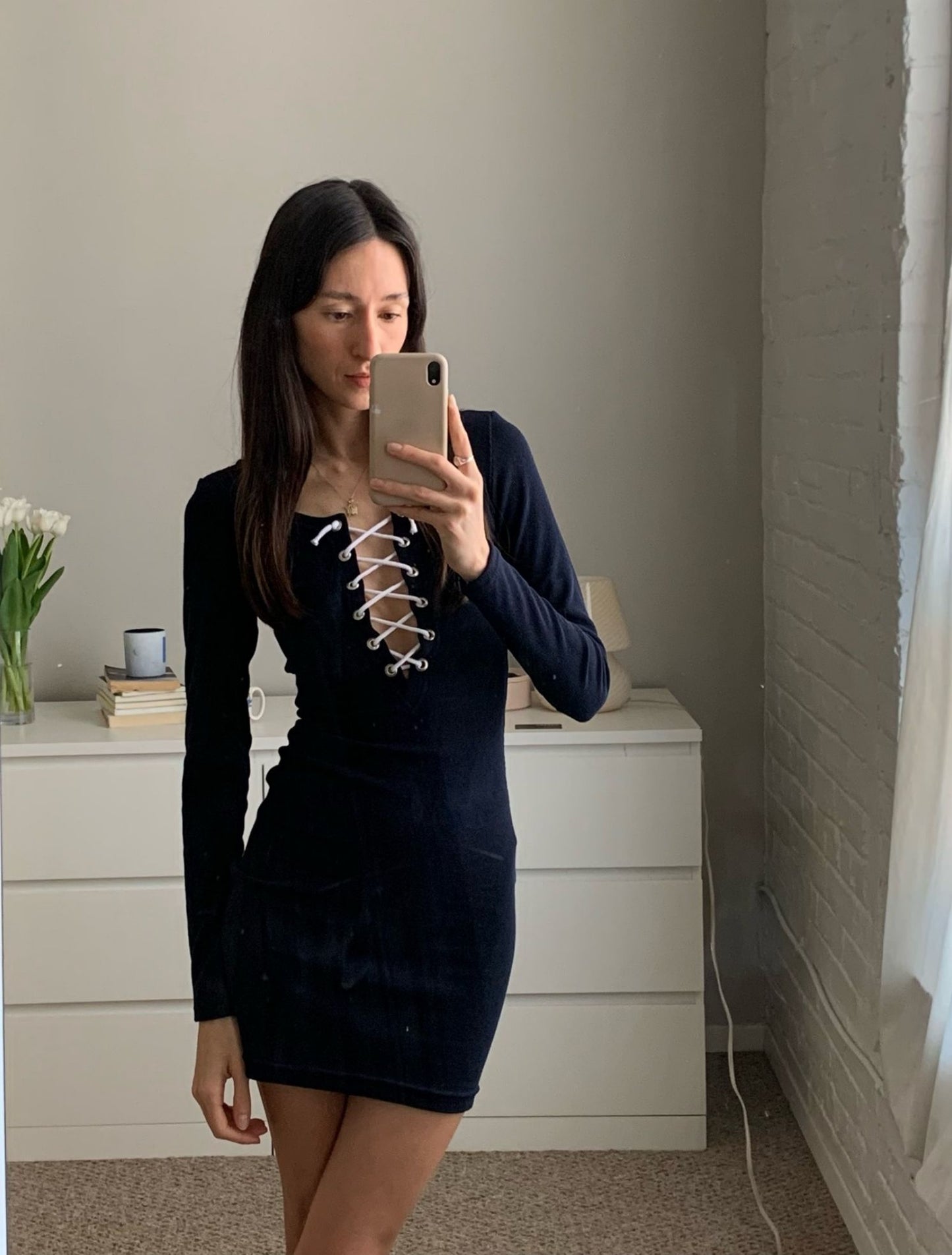 Annika Dress - Navy