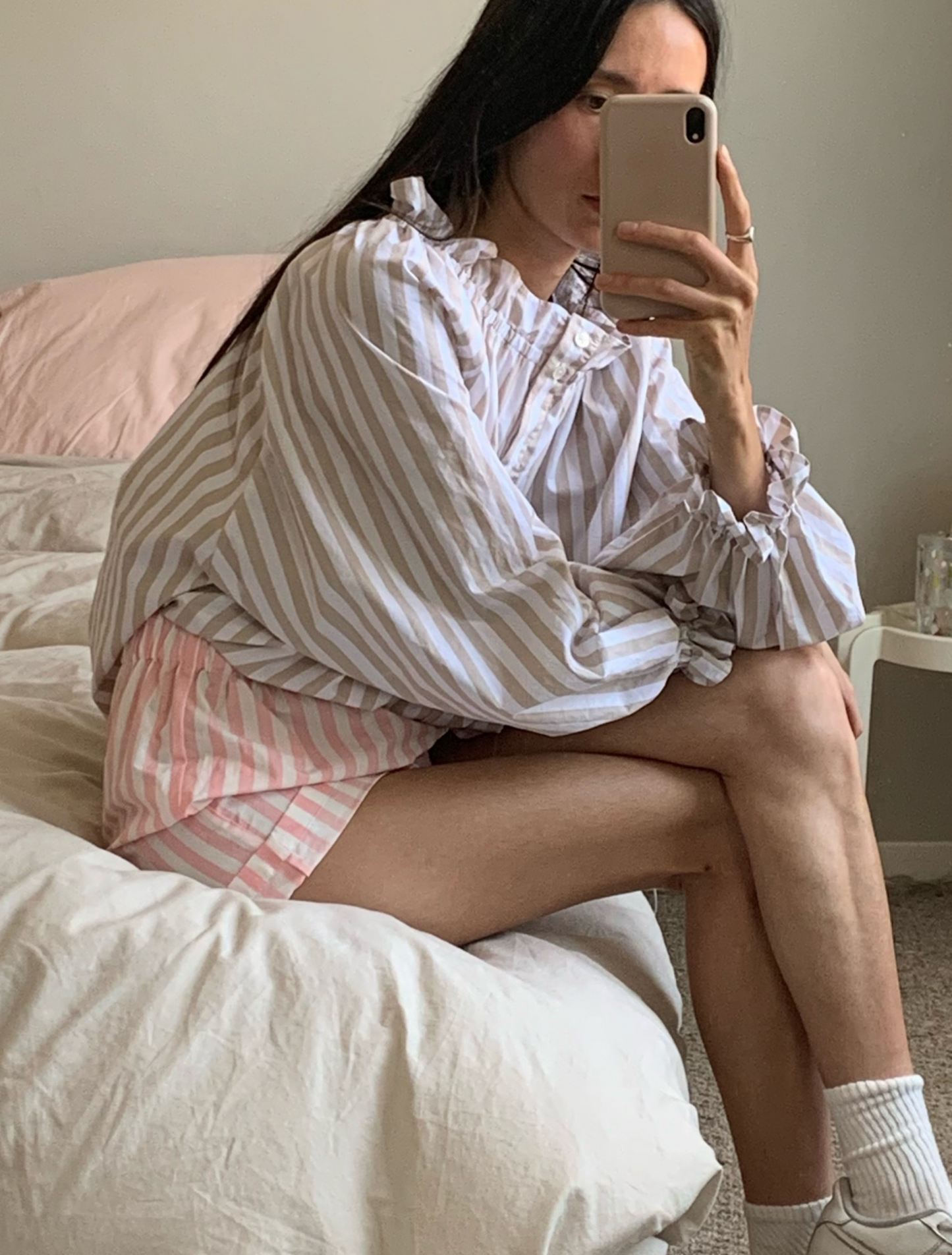 Claire Blouse - Milk Chocolate & Cream