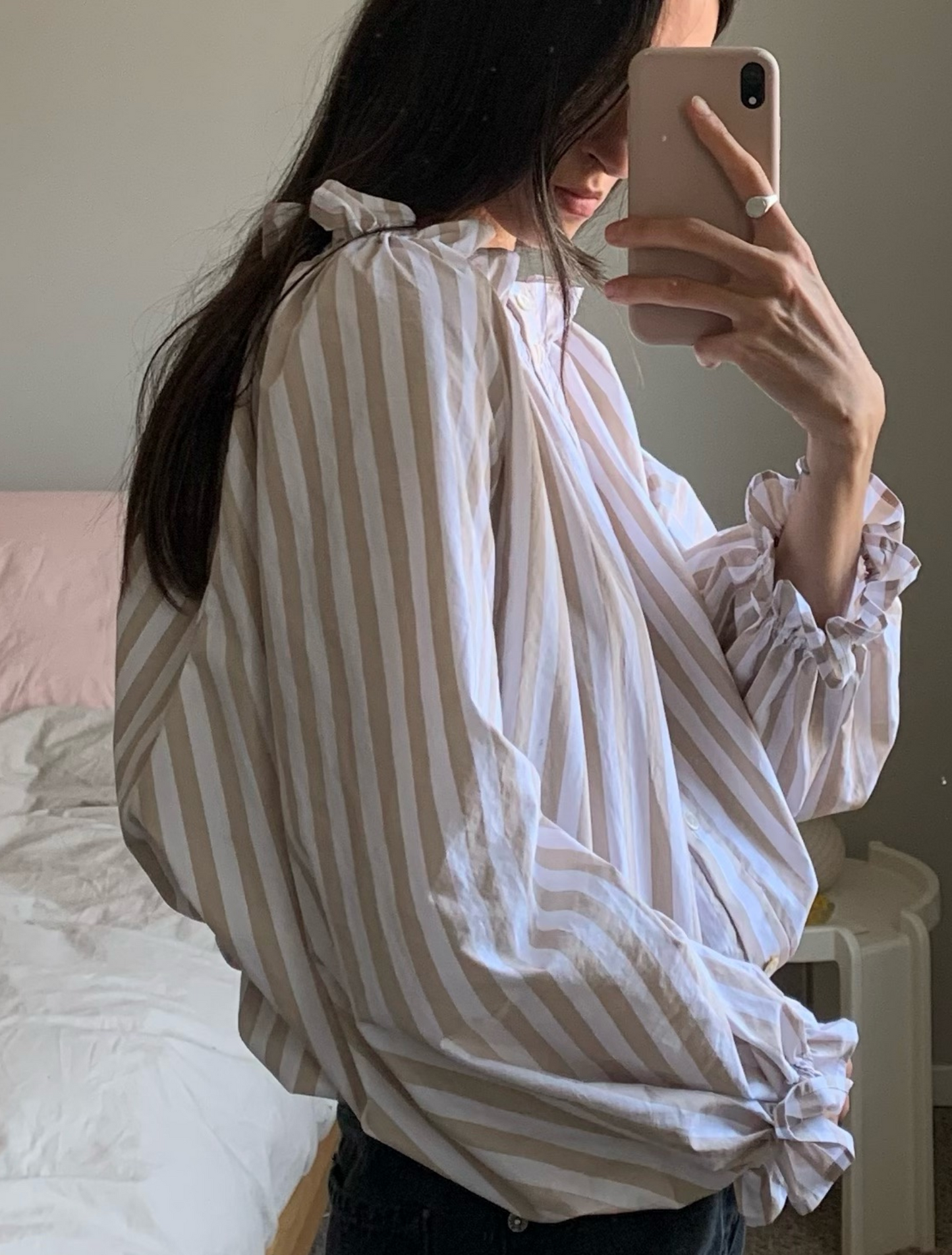 Claire Blouse - Milk Chocolate & Cream