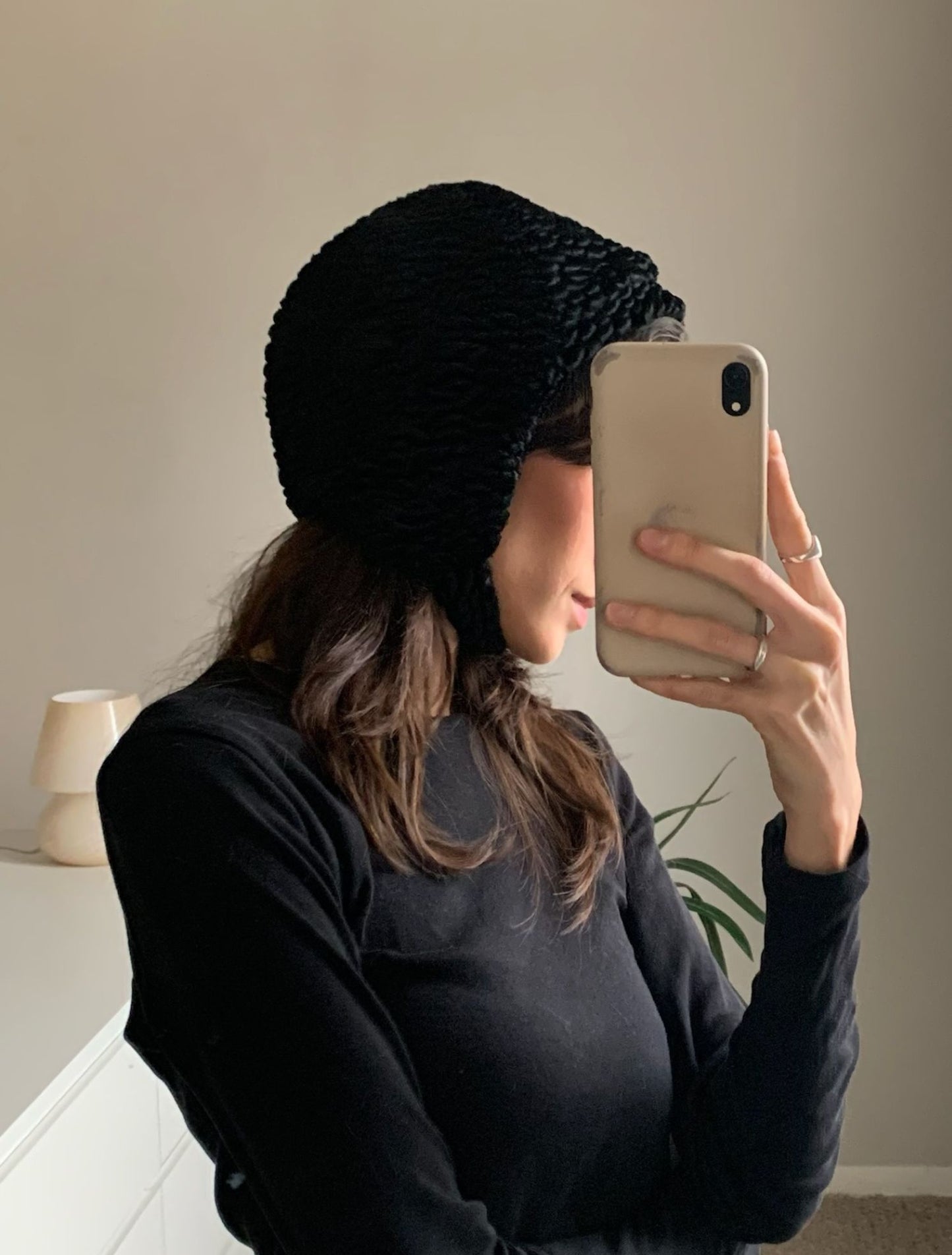 Quilted Cap - Pebbled Black