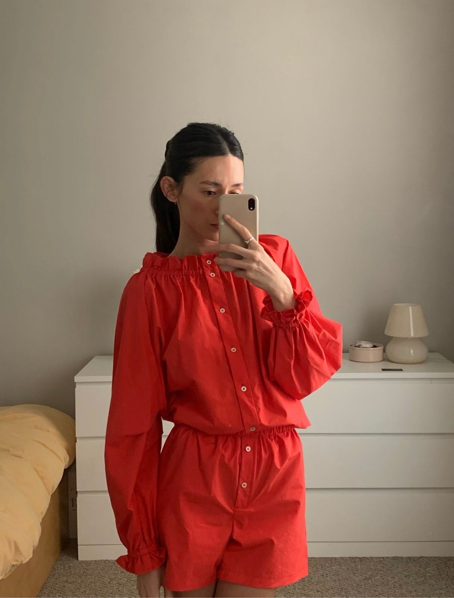 Claire Blouse - Poppy Red