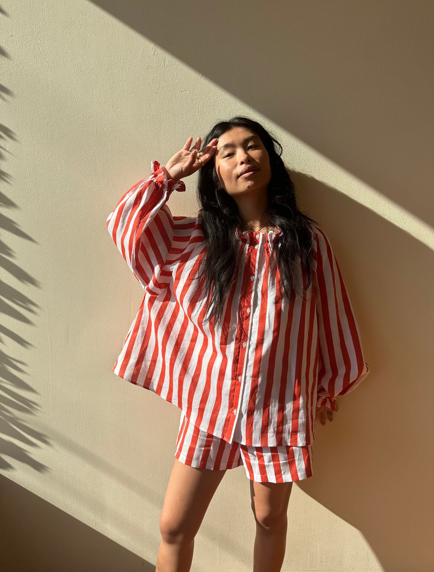 Claire Blouse - Strata Stripe