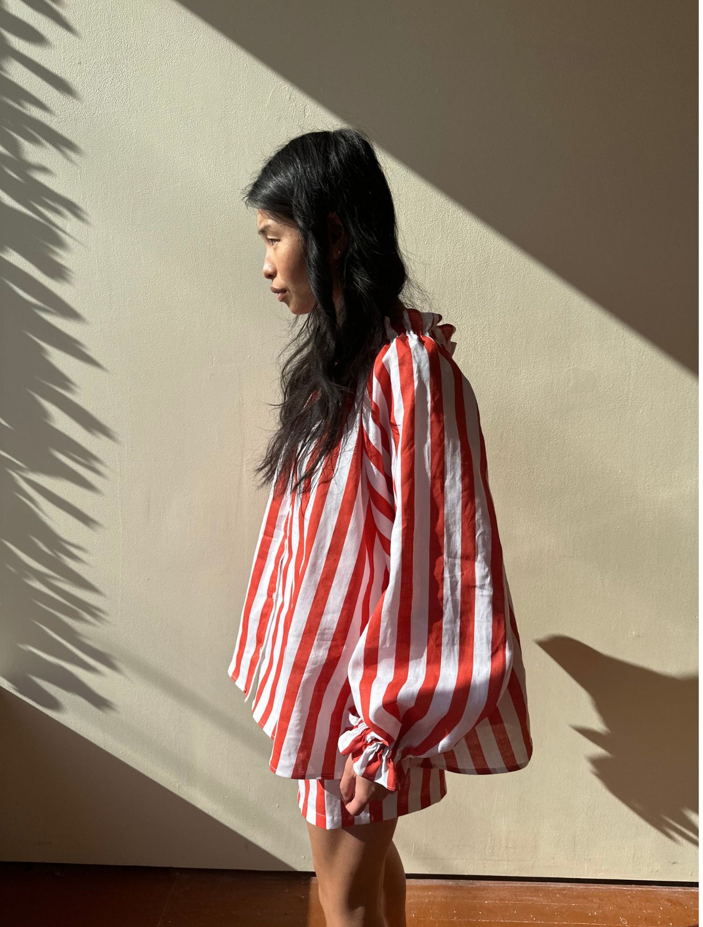 Claire Blouse - Strata Stripe
