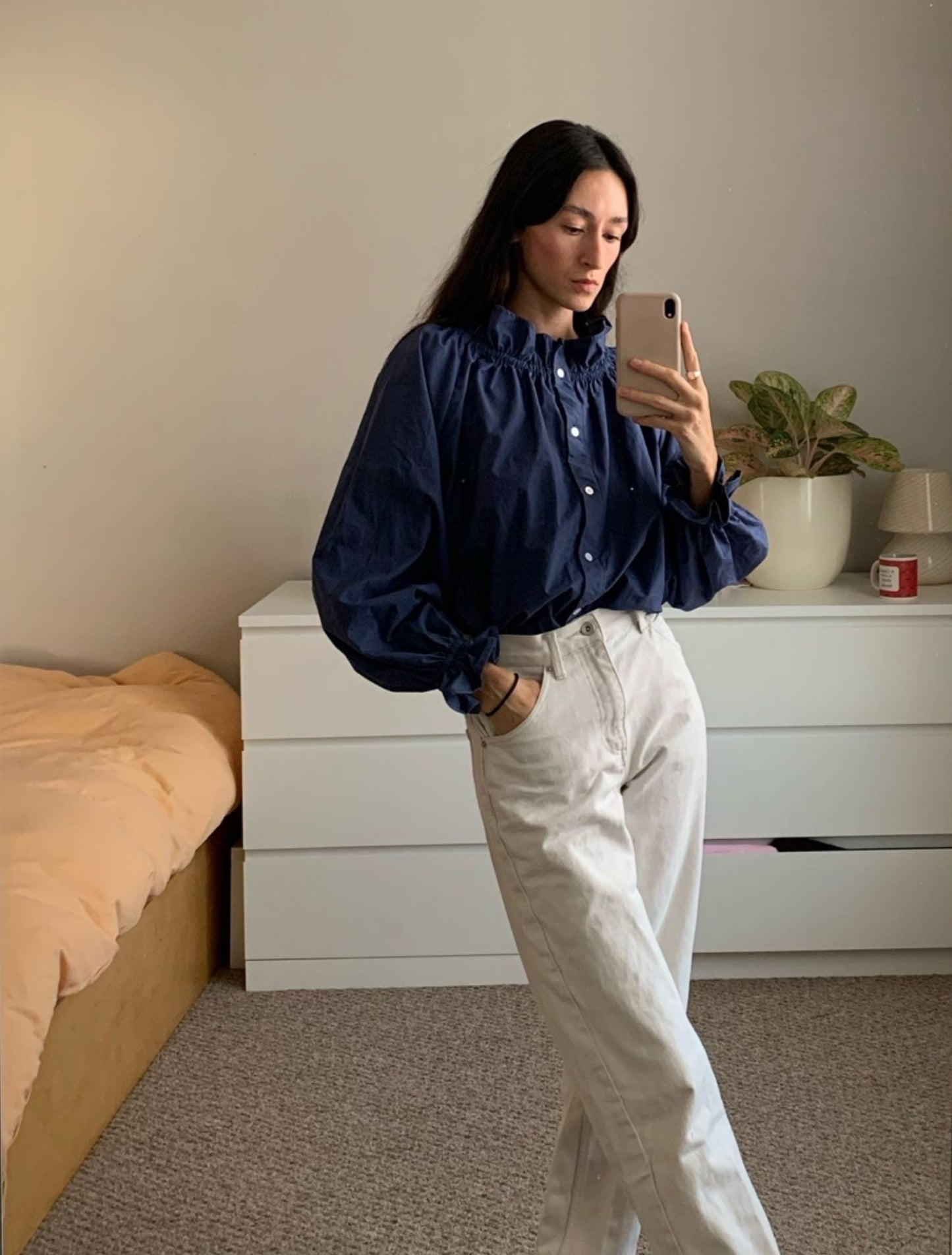 Claire Blouse - Indigo