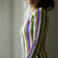 Caro Top - Pistachio Stripe - Sample