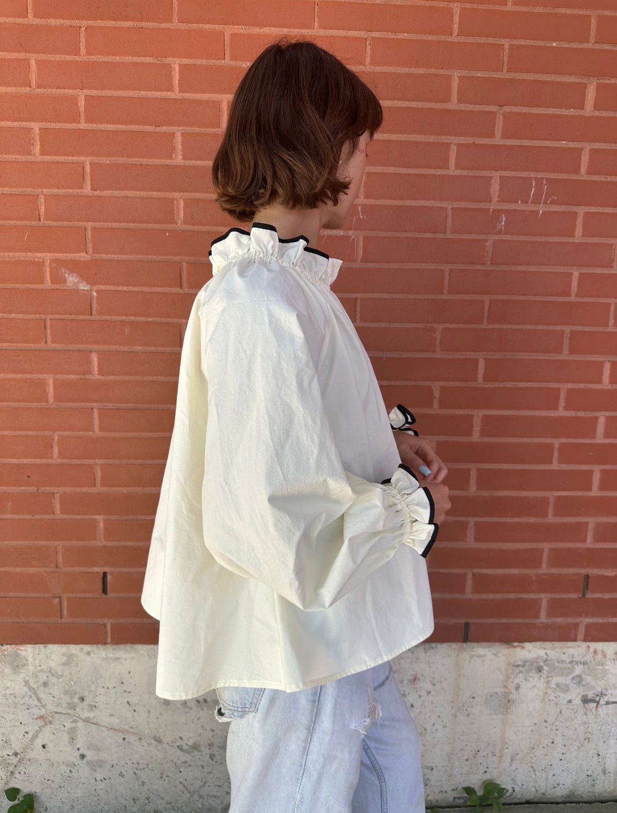 Pierrot Classic Blouse - White