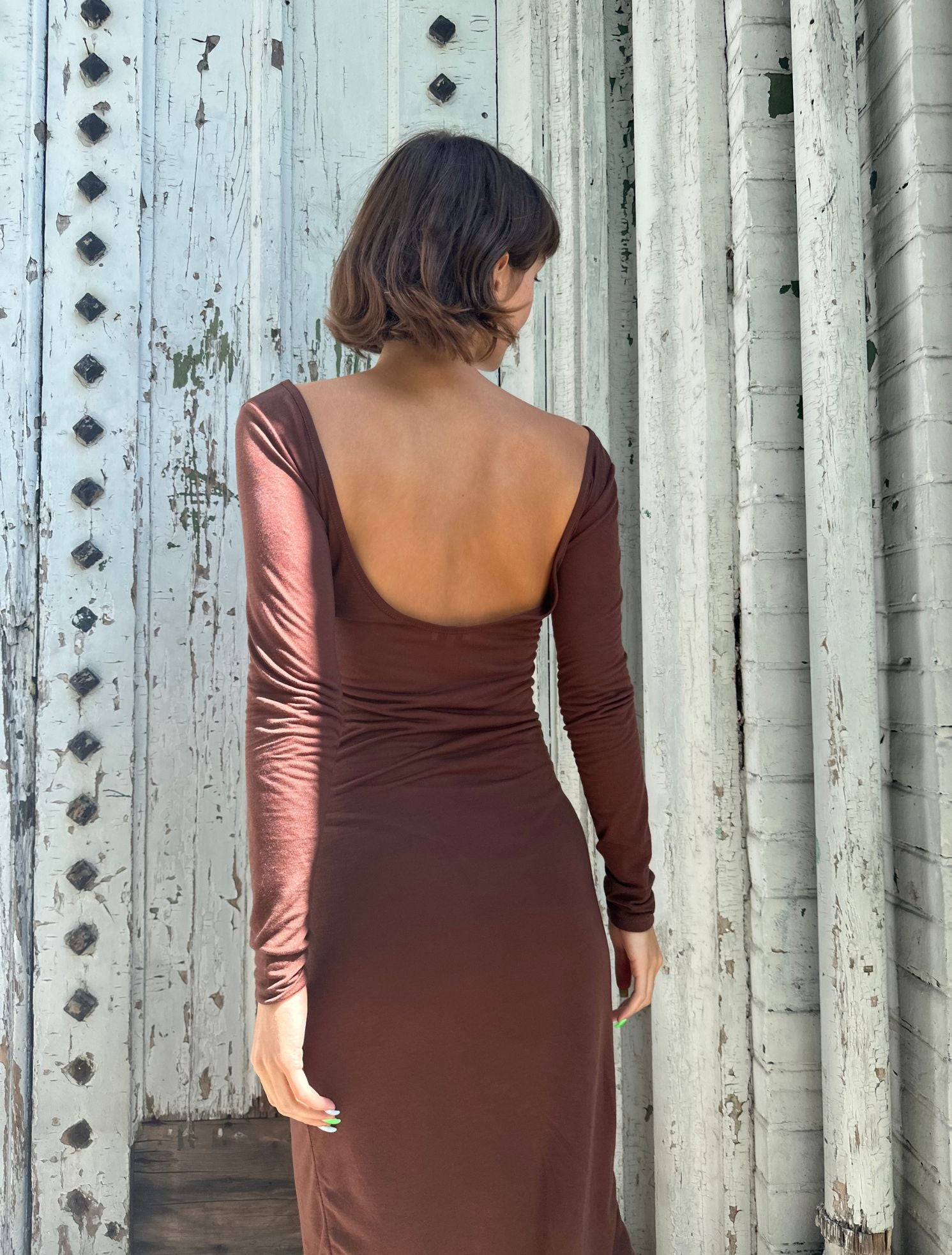 Prima Dress - Chocolate - Sample