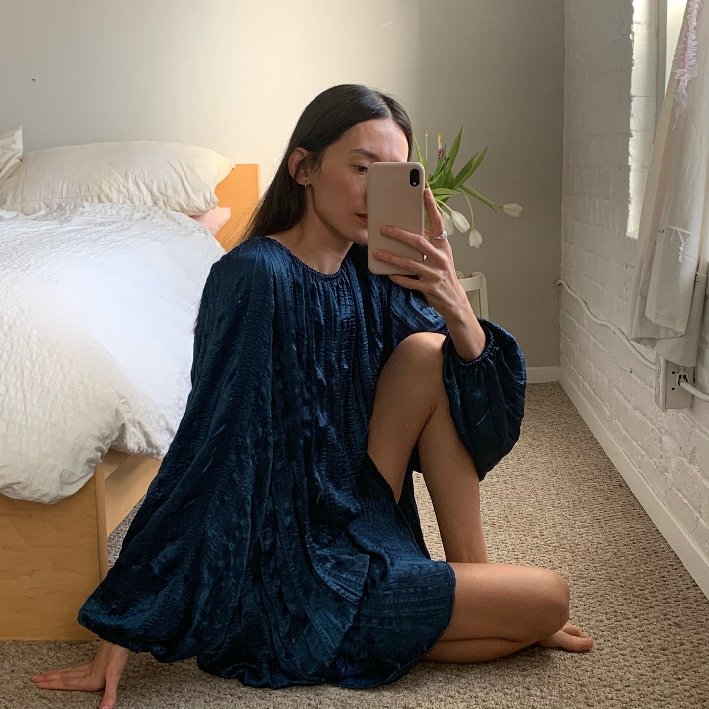 Lisa Dress - Smokey Blue