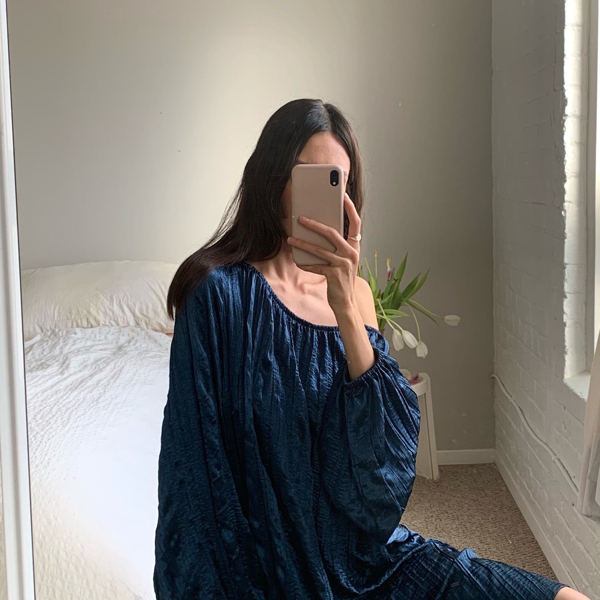 Lisa Dress - Smokey Blue Local Woman Lisa Dress - Smokey Blue Local Woman