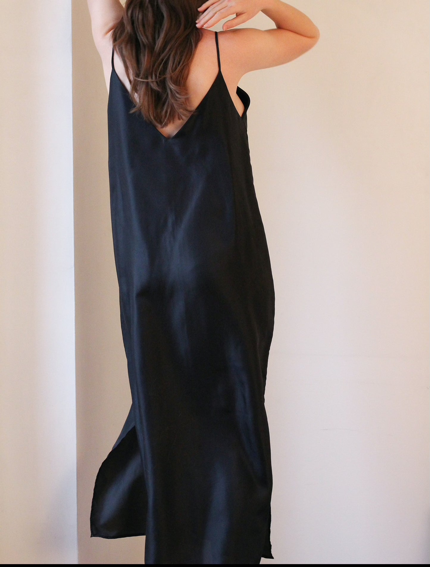 Camille Slip Dress - Black