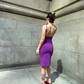 Melinda Slip Dress - Purple