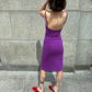 Melinda Slip Dress - Purple
