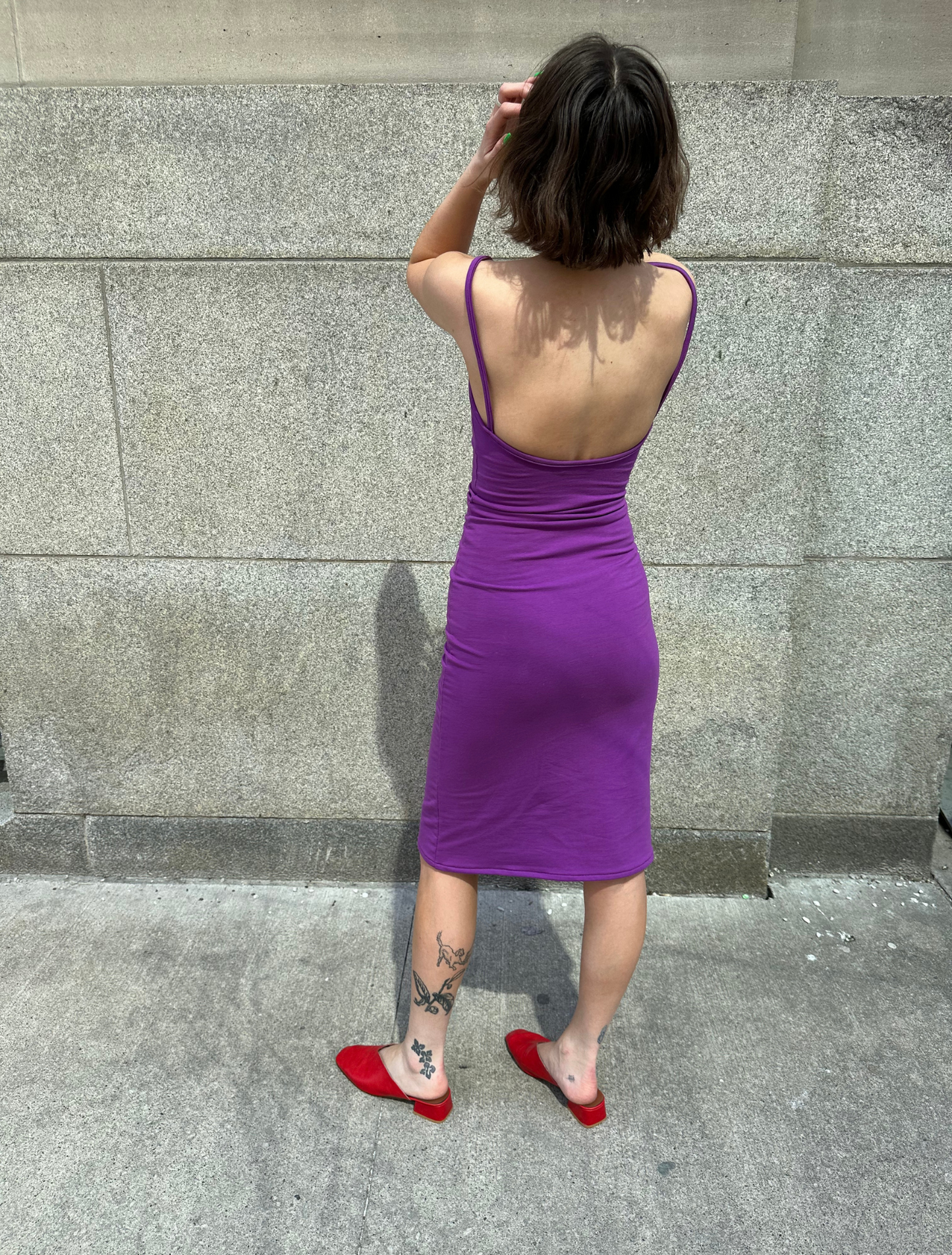 Melinda Slip Dress - Purple