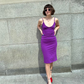 Melinda Slip Dress - Purple