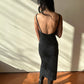 Melinda Slip Dress - Black